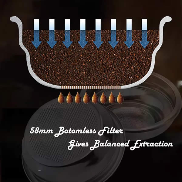 Empstorm Espresso Coffee Machine with Grinder - Image 4