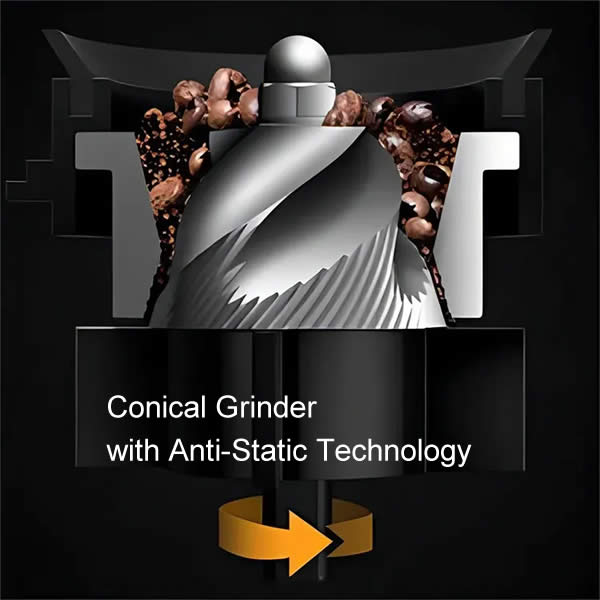 Mielux Espresso Coffee Machine With Grinder - Image 5