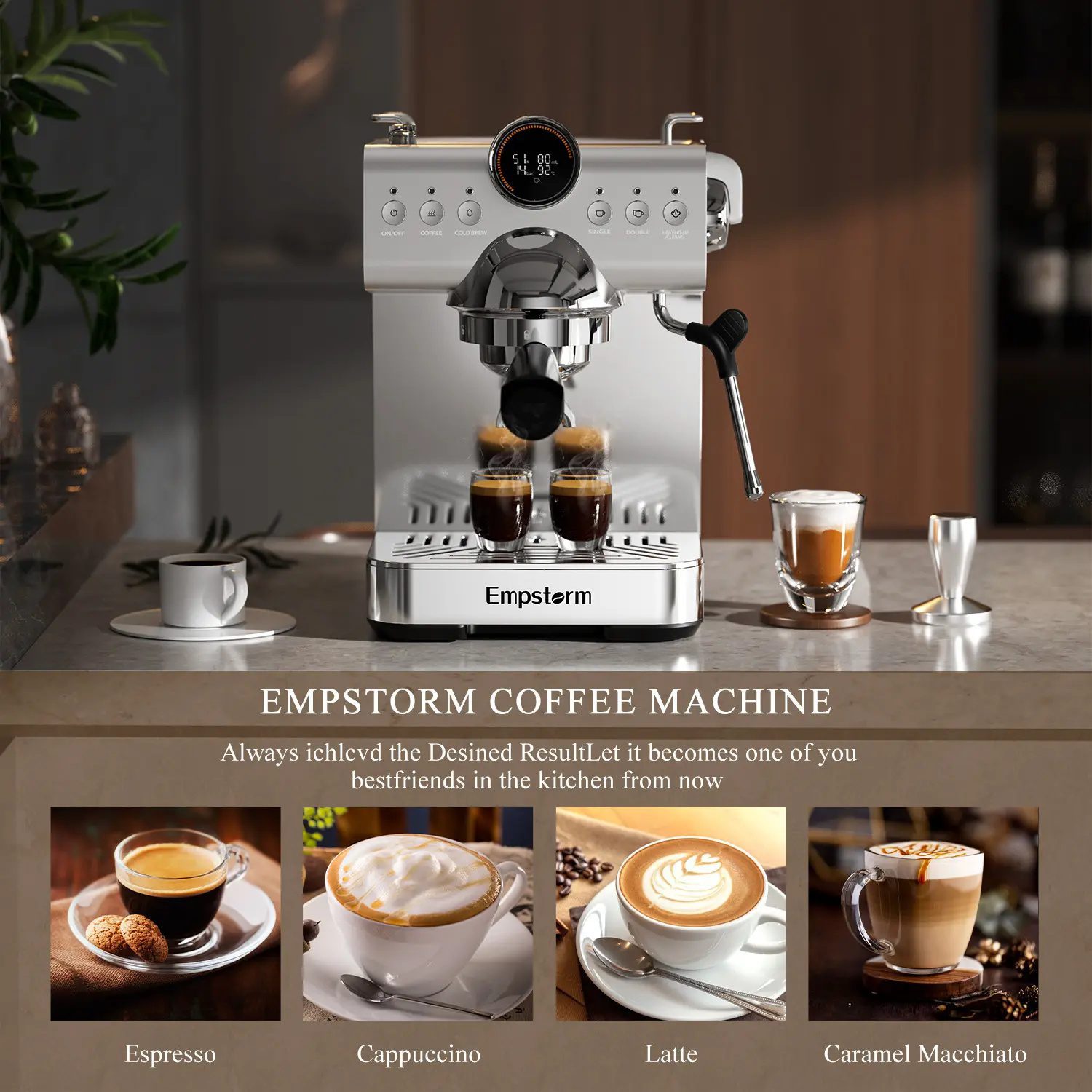 Empstorm Espresso Coffee Machine with Cold Brew - Image 6