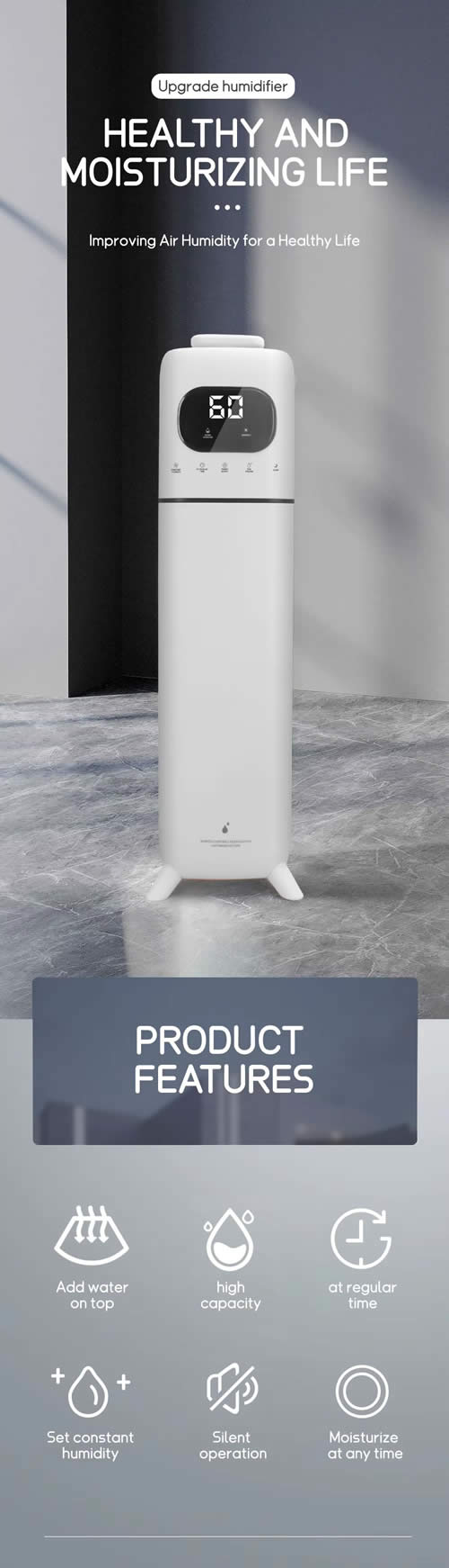 Sol Lumeo Health-Focused Humidifier - 9L - Image 2