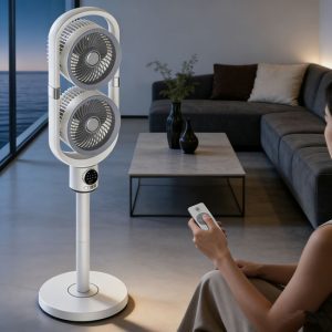 Sol Lumeo Dual-Head Air Circulation Fan
